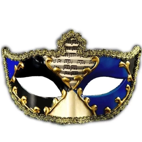 masque venitien homme noir